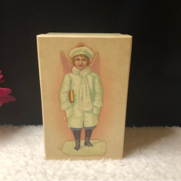 Costco's Victorian Ceramic Christmas Angel Ornament In Original Box - Picture 2 of 11